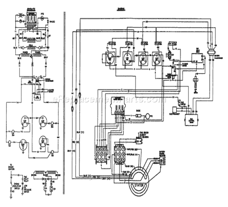 Page D Diagram and Parts List for 9261-0 EC6400 Briggs and Stratton Generator